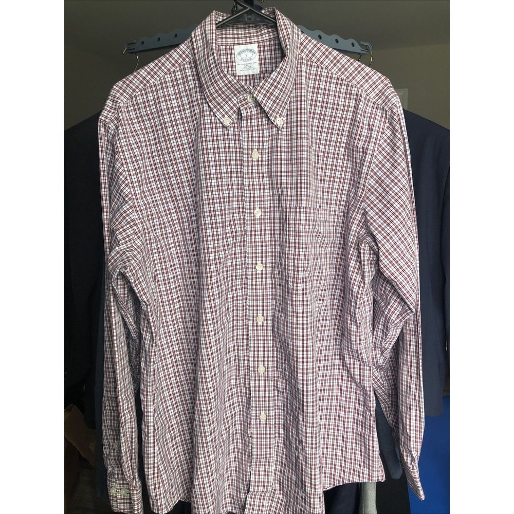 Brooks Brothers 1818 Men Sport Shirt, Large Slim - Picture 3 of 6